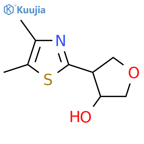 4-(dimethyl-1,3-thiazol-2-yl)oxolan-3-ol structure