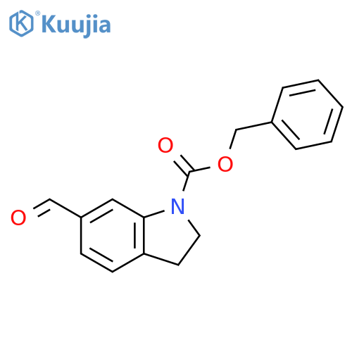benzyl 6-formyl-2,3-dihydro-1H-indole-1-carboxylate structure