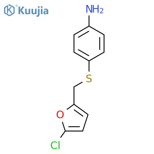4-{(5-chlorofuran-2-yl)methylsulfanyl}aniline structure