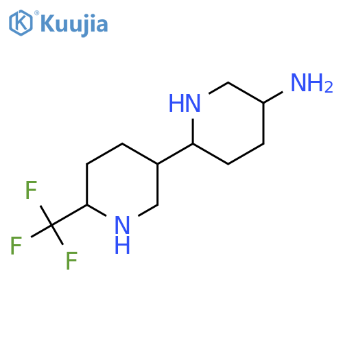 6-6-(trifluoromethyl)piperidin-3-ylpiperidin-3-amine structure
