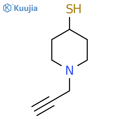 1-(prop-2-yn-1-yl)piperidine-4-thiol structure
