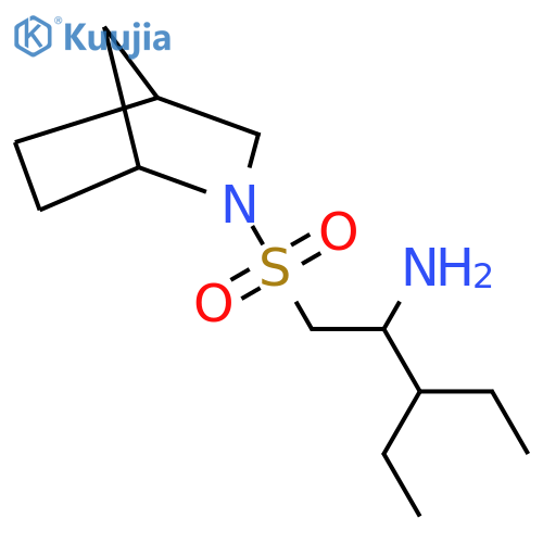 1-{2-azabicyclo2.2.1heptane-2-sulfonyl}-3-ethylpentan-2-amine structure