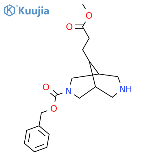 benzyl 9-(3-methoxy-3-oxopropyl)-3,7-diazabicyclo3.3.1nonane-3-carboxylate structure