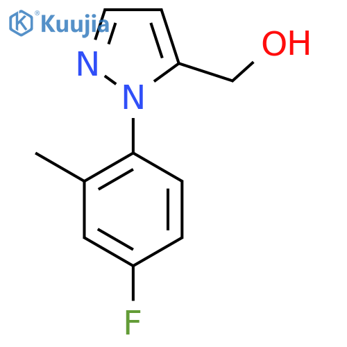 1-(4-fluoro-2-methylphenyl)-1H-pyrazol-5-ylmethanol structure