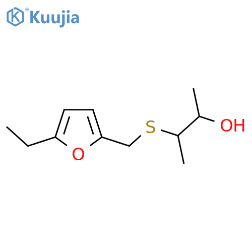 3-{(5-ethylfuran-2-yl)methylsulfanyl}butan-2-ol structure