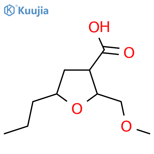 2-(methoxymethyl)-5-propyloxolane-3-carboxylic acid structure