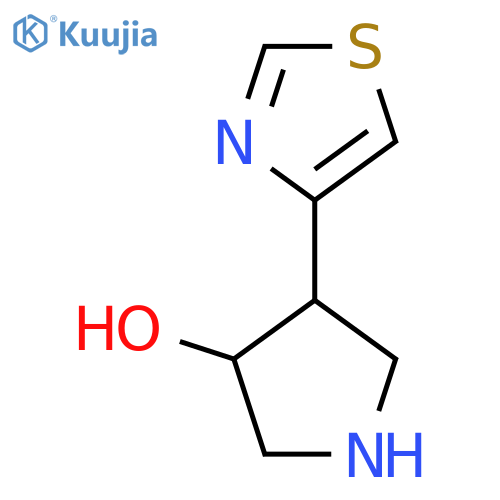 4-(1,3-thiazol-4-yl)pyrrolidin-3-ol structure