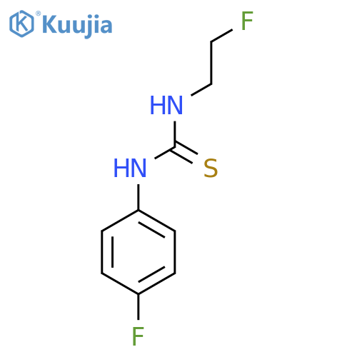 3-(2-fluoroethyl)-1-(4-fluorophenyl)thiourea structure