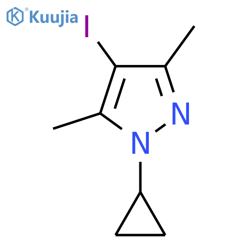 1-cyclopropyl-4-iodo-3,5-dimethyl-1H-pyrazole structure