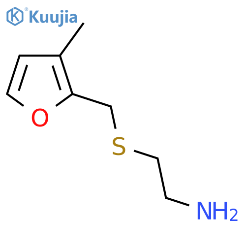 2-{(3-methylfuran-2-yl)methylsulfanyl}ethan-1-amine structure
