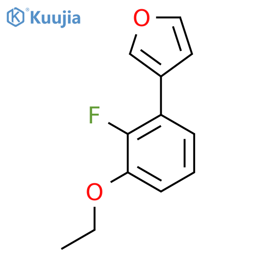 3-(3-ethoxy-2-fluorophenyl)furan structure