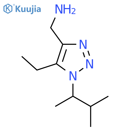 5-ethyl-1-(3-methylbutan-2-yl)-1H-1,2,3-triazol-4-ylmethanamine structure