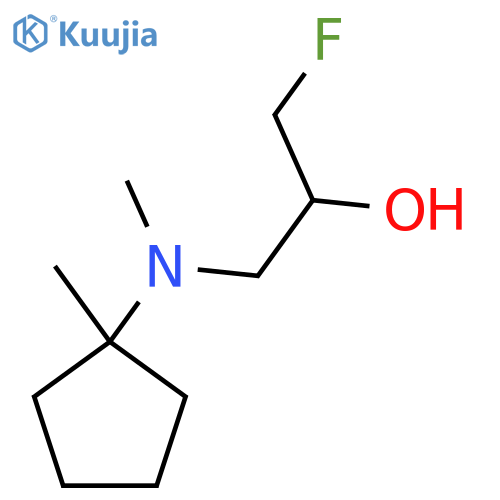 1-fluoro-3-methyl(1-methylcyclopentyl)aminopropan-2-ol structure