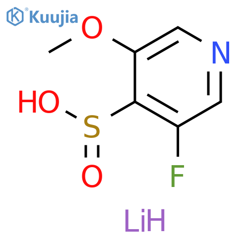 lithium(1+) ion 3-fluoro-5-methoxypyridine-4-sulfinate structure