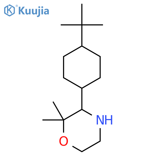 3-(4-tert-butylcyclohexyl)-2,2-dimethylmorpholine structure