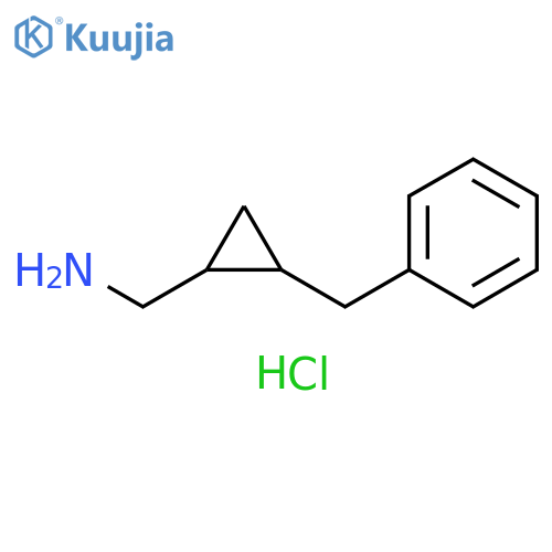 (2-benzylcyclopropyl)methanamine hydrochloride structure