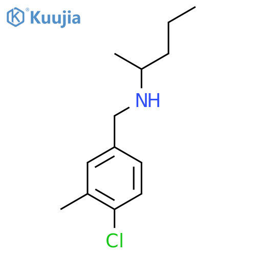 (4-chloro-3-methylphenyl)methyl(pentan-2-yl)amine structure