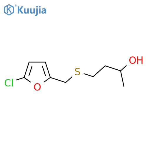 4-{(5-chlorofuran-2-yl)methylsulfanyl}butan-2-ol structure