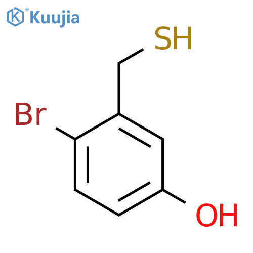 4-bromo-3-(sulfanylmethyl)phenol structure