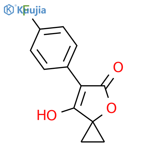 6-(4-fluorophenyl)-7-hydroxy-4-oxaspiro2.4hept-6-en-5-one structure