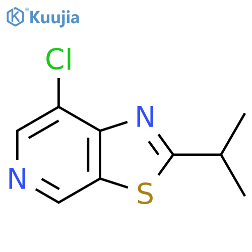 7-chloro-2-(propan-2-yl)-1,3thiazolo5,4-cpyridine structure