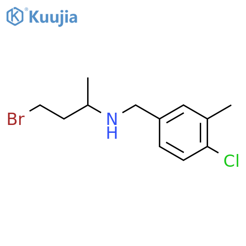 (4-bromobutan-2-yl)(4-chloro-3-methylphenyl)methylamine structure