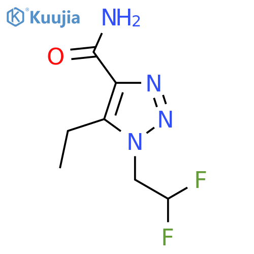 1-(2,2-difluoroethyl)-5-ethyl-1H-1,2,3-triazole-4-carboxamide structure