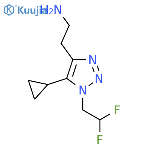 2-5-cyclopropyl-1-(2,2-difluoroethyl)-1H-1,2,3-triazol-4-ylethan-1-amine structure