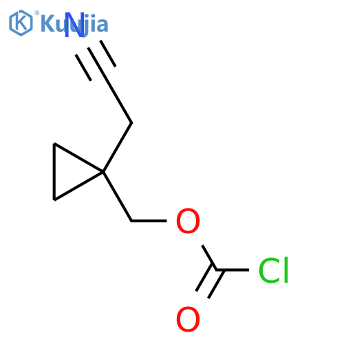 1-(cyanomethyl)cyclopropylmethyl chloroformate structure