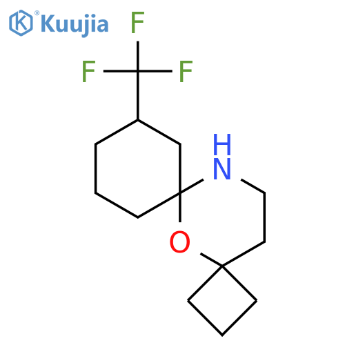 8-(trifluoromethyl)-5-oxa-12-azadispiro3.1.5^{6}.3^{4}tetradecane structure