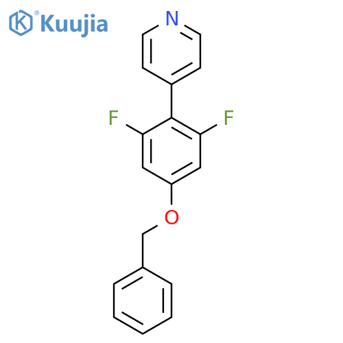 4-4-(benzyloxy)-2,6-difluorophenylpyridine structure
