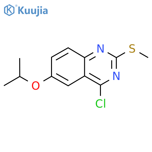 4-chloro-2-(methylsulfanyl)-6-(propan-2-yloxy)quinazoline structure