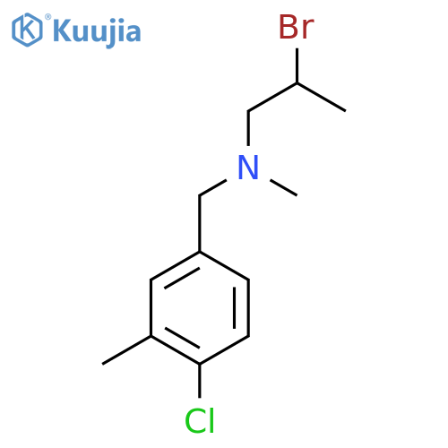 (2-bromopropyl)(4-chloro-3-methylphenyl)methylmethylamine structure