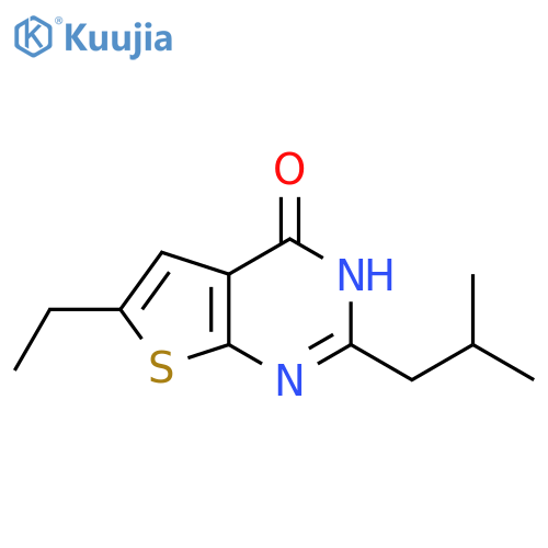 6-ethyl-2-(2-methylpropyl)-3H,4H-thieno2,3-dpyrimidin-4-one structure