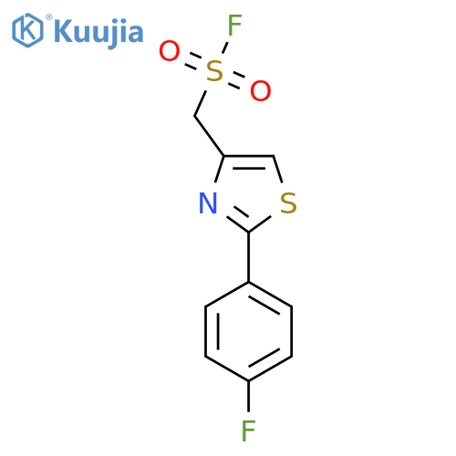 2-(4-fluorophenyl)-1,3-thiazol-4-ylmethanesulfonyl fluoride structure