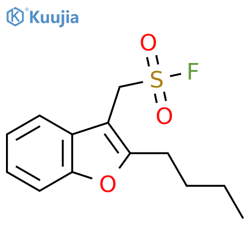 (2-butyl-1-benzofuran-3-yl)methanesulfonyl fluoride structure