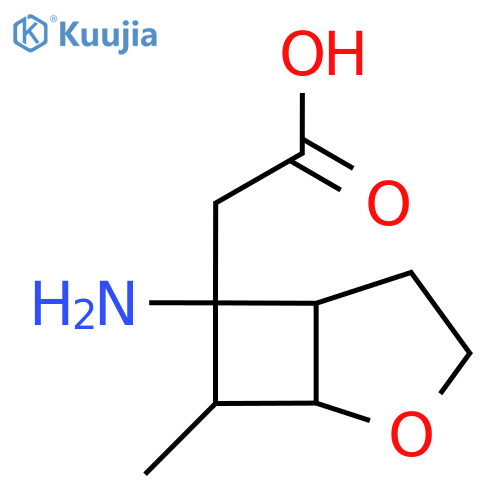 2-{6-amino-7-methyl-2-oxabicyclo3.2.0heptan-6-yl}acetic acid structure