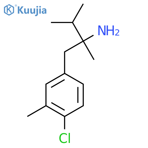 1-(4-chloro-3-methylphenyl)-2,3-dimethylbutan-2-amine structure