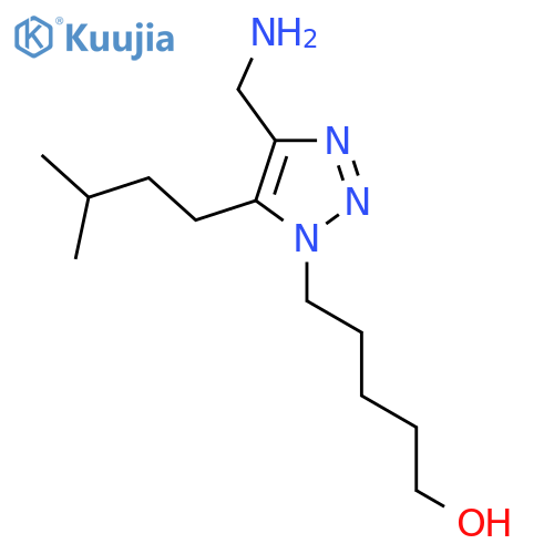5-4-(aminomethyl)-5-(3-methylbutyl)-1H-1,2,3-triazol-1-ylpentan-1-ol structure