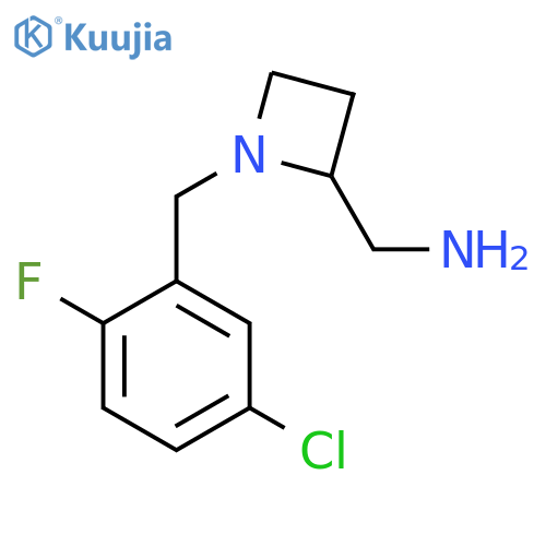 {1-(5-chloro-2-fluorophenyl)methylazetidin-2-yl}methanamine structure