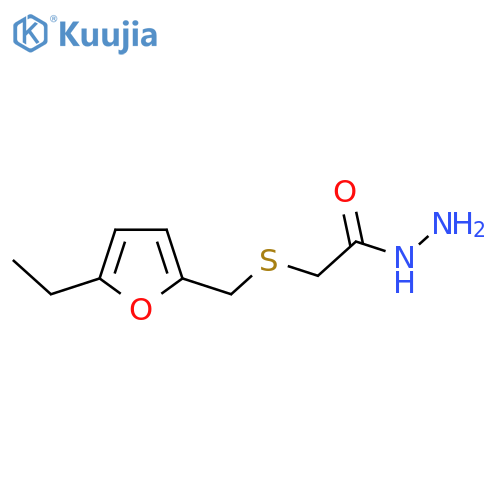 2-{(5-ethylfuran-2-yl)methylsulfanyl}acetohydrazide structure