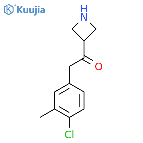 1-(azetidin-3-yl)-2-(4-chloro-3-methylphenyl)ethan-1-one structure