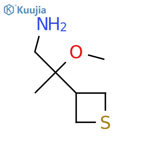 2-methoxy-2-(thietan-3-yl)propan-1-amine structure