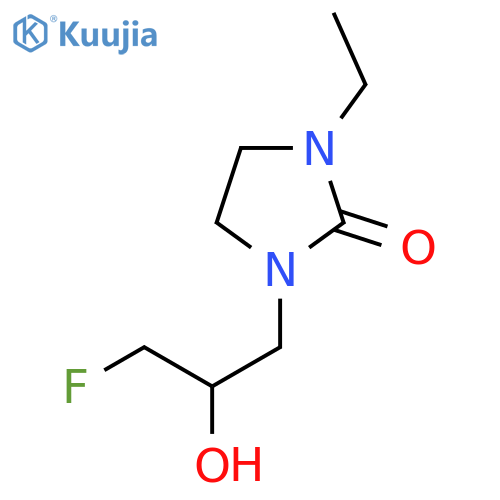 1-ethyl-3-(3-fluoro-2-hydroxypropyl)imidazolidin-2-one structure