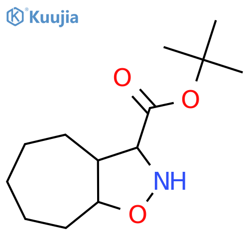 tert-butyl octahydro-2H-cycloheptad1,2oxazole-3-carboxylate structure