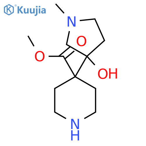 Methyl 4-(3-hydroxy-1-methylpyrrolidin-3-yl)piperidine-4-carboxylate structure