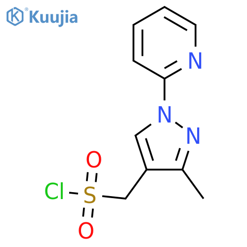 3-methyl-1-(pyridin-2-yl)-1H-pyrazol-4-ylmethanesulfonyl chloride structure