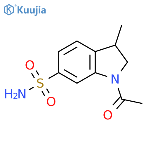 1-acetyl-3-methyl-2,3-dihydro-1H-indole-6-sulfonamide structure
