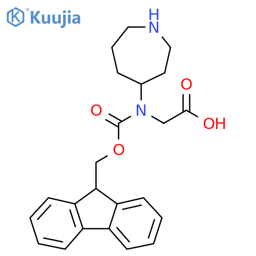 2-(azepan-4-yl)({(9H-fluoren-9-yl)methoxycarbonyl})aminoacetic acid structure