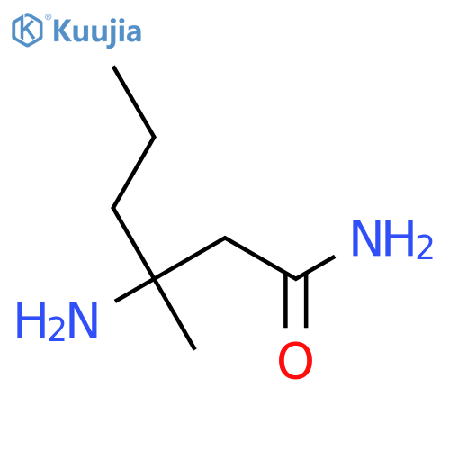 3-amino-3-methylhexanamide structure